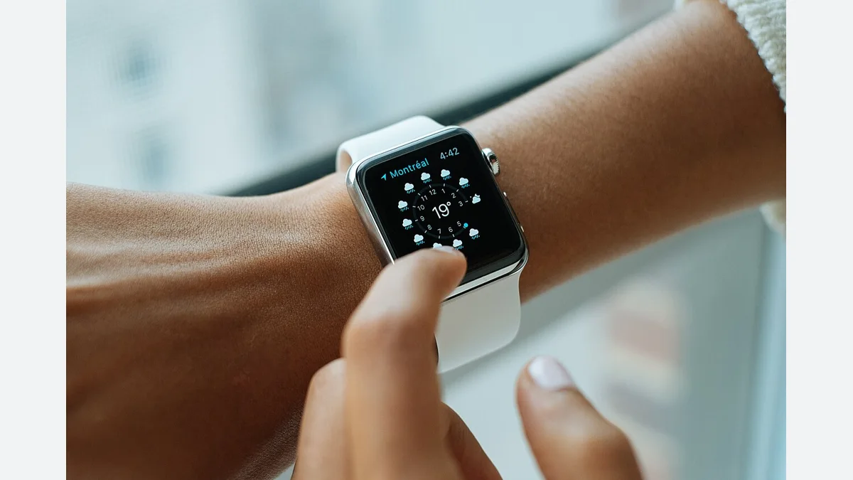 Apple Watch modeline ait akıllı saat fotoğrafı